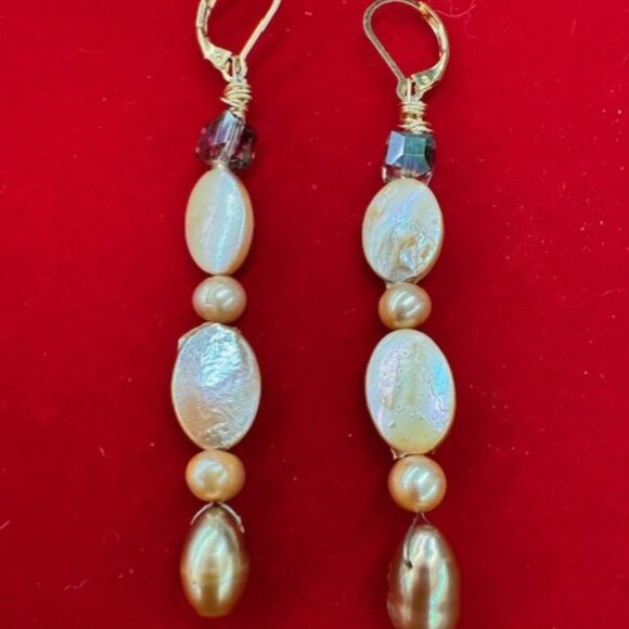 Fresh Water Pearl Earrings - Holiday Sale - Picture 1 of 2